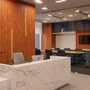 Ver imagem 1 de Painel Ripado Laminado de Eva Autocolante Flexível Rolo 5m Bronze com Textura Amadeirado