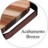 Suporte Aparador de Panelas e Travessas Descanso Para Panela Quente - Bronze - 3