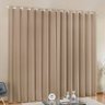 Cortina Para Sala Bege 2,20 X 1,80M - 1