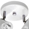 Spot Base Lince Aço Regulável Base Gu-10 2 Lâmpada Max. 50W Branco - 2