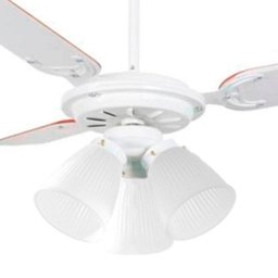 Ventilador de Teto Il-39 3 Tulipas E-27 3 Pás Reversíveis (Branco / Mogno) 220V Branco - 5
