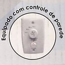 Ver imagem 6 de Ventilador Hl-71 com Controle de Parede 2 Lâmpadas E-27 3 Pás Dupla Face (Mogno/Cinza) 220V