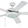 Ventilador de Teto Hl-53 2 Soq E-27 5 Pás Reversíveis (Cinza / Branco) Branco 110V - 2