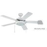 Ventilador de Teto Hl-53 2 Soq E-27 5 Pás Reversíveis (Cinza / Branco) Branco 110V - 4