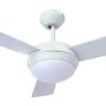 Ventilador Hl-60 Controle Parede 1 Lâmpada E-27 3 Pás Rev. (Branco / Cinza) Branco - 3