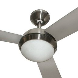 Ventilador Hl-61 Controle Parede 1 Lâmpada E-27 3 Pás Rev. (Mogno / Cinza) Escovado - 2