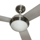 Ver imagem 5 de Ventilador Hl-61 Controle Parede 1 Lâmpada E-27 3 Pás Rev. (Mogno / Cinza) Escovado