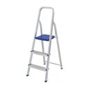 Ver imagem 1 de Escada Doméstica Dobrável 3 Degraus Em Alumínio 5101 - Mor
