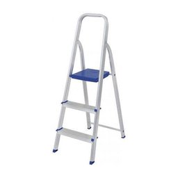 Escada Doméstica Dobrável 3 Degraus Em Alumínio 5101 - Mor - 1