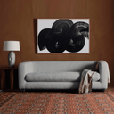 Ver imagem 1 de Sofá 3 Lugares Luxo Recepção Escritório Sala de Estar e Tv Veneza 180cm Bouclé Cinza- Mabe Magazine