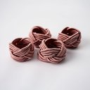 Ver imagem 1 de Jogo Porta-guardanapo de Poliéster 4 Peças – Elegância para Mesa Posta Jogo Portaguardanapo Rosa