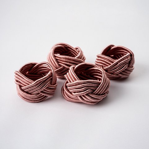 Jogo Porta-guardanapo de Poliéster 4 Peças – Elegância para Mesa Posta Jogo Portaguardanapo Rosa