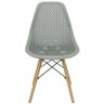 Kit 4 Cadeiras Colmeia Furadinha Heloisa Eloá Charles Eames Eiffel Base Madeira  - 3