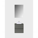 Ver imagem 2 de Gabinete para Banheiro com Cuba e Espelheira 60cm Mdf Verde Dubai - On Móveis