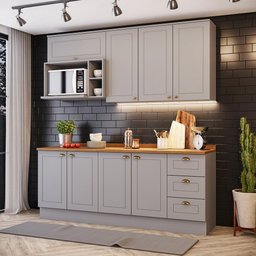 Cozinha Compacta 5 Peças Com Tampo Amy Casa 812 - 1