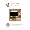 Ver imagem 2 de Estante Home Theater Canela para TVs até 65 polegadas Línea Brasil.