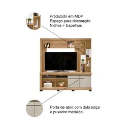 Estante Home Theater Canela para TVs até 65 polegadas Línea Brasil. - 2