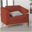 Ver imagem 6 de Poltrona Decorativa Europa Suede Terracota