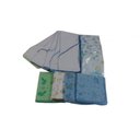 Ver imagem 1 de Kit 10 Pano De Boca 4 Cueiro 5 Fralda com capuz menino