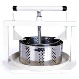 Prensa para Fazer Queijos Kit 2 Formas Inox 1 Bandeja Zatti - 1