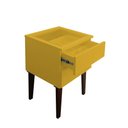 Ver imagem 6 de Mesa de Cabeceira Penteadeira Mesa Lateral de Apoio Amarelo Laca
