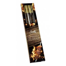 Espetos para Churrasco - 4 Peças - Zanella - 1014 - 1 Espetos para Churrasco - 4 Peças - Zanella - 1014 - 1