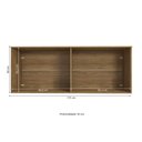 Ver imagem 3 de Armário Aéreo 4 Portas Kappesberg Adapt Nogueira/azul Profundo 175cm