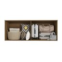 Ver imagem 2 de Armário Aéreo 4 Portas Kappesberg Adapt Nogueira/azul Profundo 175cm