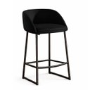 Ver imagem 1 de Banqueta Alta Bistrô Bancada Premium Industrial Corino Monacô - Paraná Metal:preto