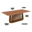 Ver imagem 7 de Conjunto para Sala de Jantar com 8 Cadeiras Pitanga Marrom/Cinamomo/Kaki