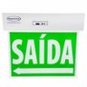 SINALIZAÇÃO DE SAÍDA DE EMERGÊNCIA LED ACRÍLICO SLIM DUPLA FACE SEGURIMAX - 1