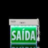 SINALIZAÇÃO DE SAÍDA DE EMERGÊNCIA LED ACRÍLICO SLIM DUPLA FACE SEGURIMAX - 2