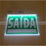 SINALIZAÇÃO DE SAÍDA DE EMERGÊNCIA LED ACRÍLICO SLIM DUPLA FACE SEGURIMAX - 3