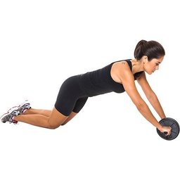 Roda De Exercício Abdominal Proaction - Preto/Cinza - Tam. Único - 3
