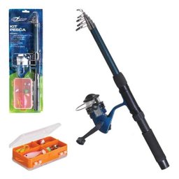 Kit Pesca com Vara 2Mts + Molinete + Caixa de Pesca - 1
