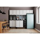 Ver imagem 1 de Cozinha Modulada Completa Múltipla 4pçs (2 Armários + 1 Balcão + 1 Paneleiro) C4p81 Branco/preto