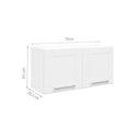 Ver imagem 6 de Cozinha Modulada Completa Múltipla 4pçs (2 Armários + 1 Balcão + 1 Paneleiro) C4p81 Branco/preto