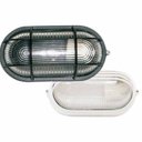 Ver imagem 1 de Arandela Tartaruga Oval 23Cm Alumínio E-27 1 Lâmpada Max 60W Meia Cana Branca