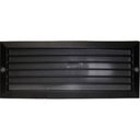 Ver imagem 1 de Arandela Balizador Retangular 23Cm Alumínio E-27 1 Lâmpada Max 60W com Grade Preta