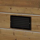 Ver imagem 2 de Arandela Balizador Retangular 23Cm Alumínio E-27 1 Lâmpada Max 60W com Grade Preta