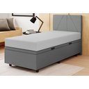 Ver imagem 1 de Base Cama Box Baú Solteiro Linho Cinza SkyBox