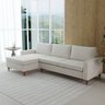 Sofá Chaise em Linho Off White 2,40m Viena - Home Mobily - 2
