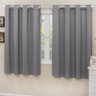 Cortina Blackout Corta Luz PVC (Plástico) Cinza 2,80 x 1,60 para Varão Simples 2,00 Metros - 1