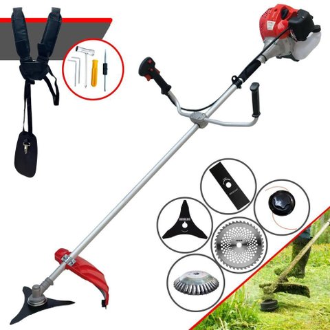 Roçadeira Multifuncional Anmax Cg430p-tb À Gasolina 43cc 2hp 9.000rpm C/ 5 Opções de Corte
