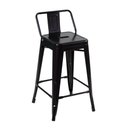 Ver imagem 1 de Banqueta Média Iron Tolix com Encosto 61cm Preto Preto