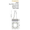 Ver imagem 3 de Lustre Pendente Quadrado 45x45 em Cristal Translúcido +Luz