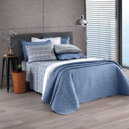 Jogo de Cama Queen Prata 4 Peças 150 Fios Santista - 1