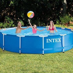 Piscina De Armação Metal Galvanizado 6.503 L - 127v - Intex - 3 Piscina De Armação Metal Galvanizado 6.503 L - 127v - Intex - 3