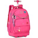 Ver imagem 1 de Mochila Escolar de Rodinhas Rebecca Bonbon Miçanga Rb24592 Rosa