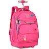 Mochila Escolar de Rodinhas Rebecca Bonbon Miçanga Rb24592 Rosa - 1